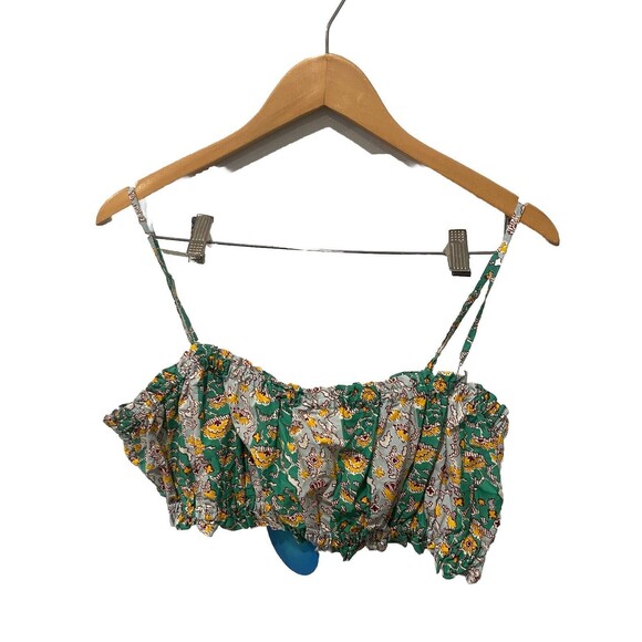 RHODE For target Green crop top Cottagecore  M - Picture 3 of 8